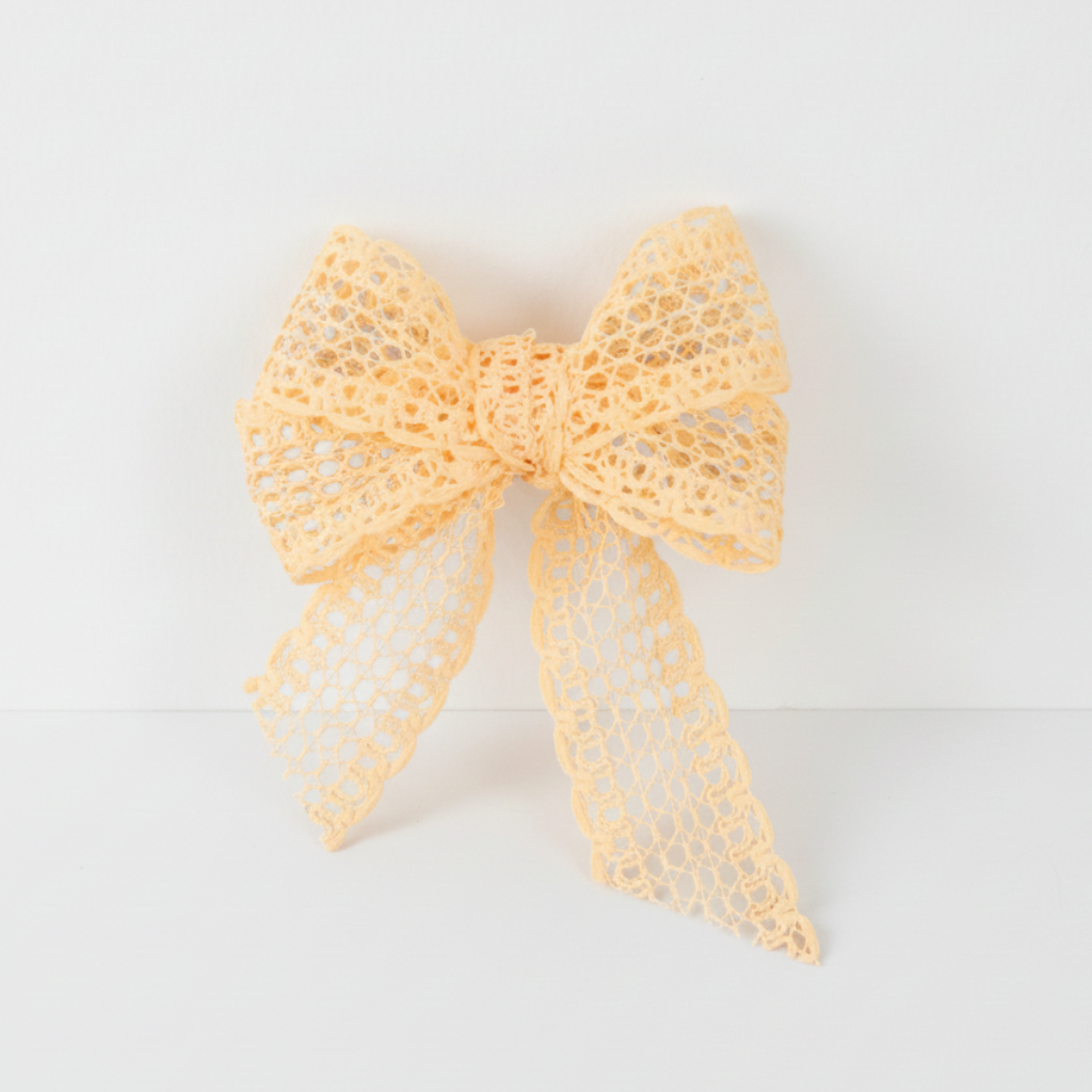 Bavlněná tužená stuha 40 mm – meruňková – rustikální dekorace